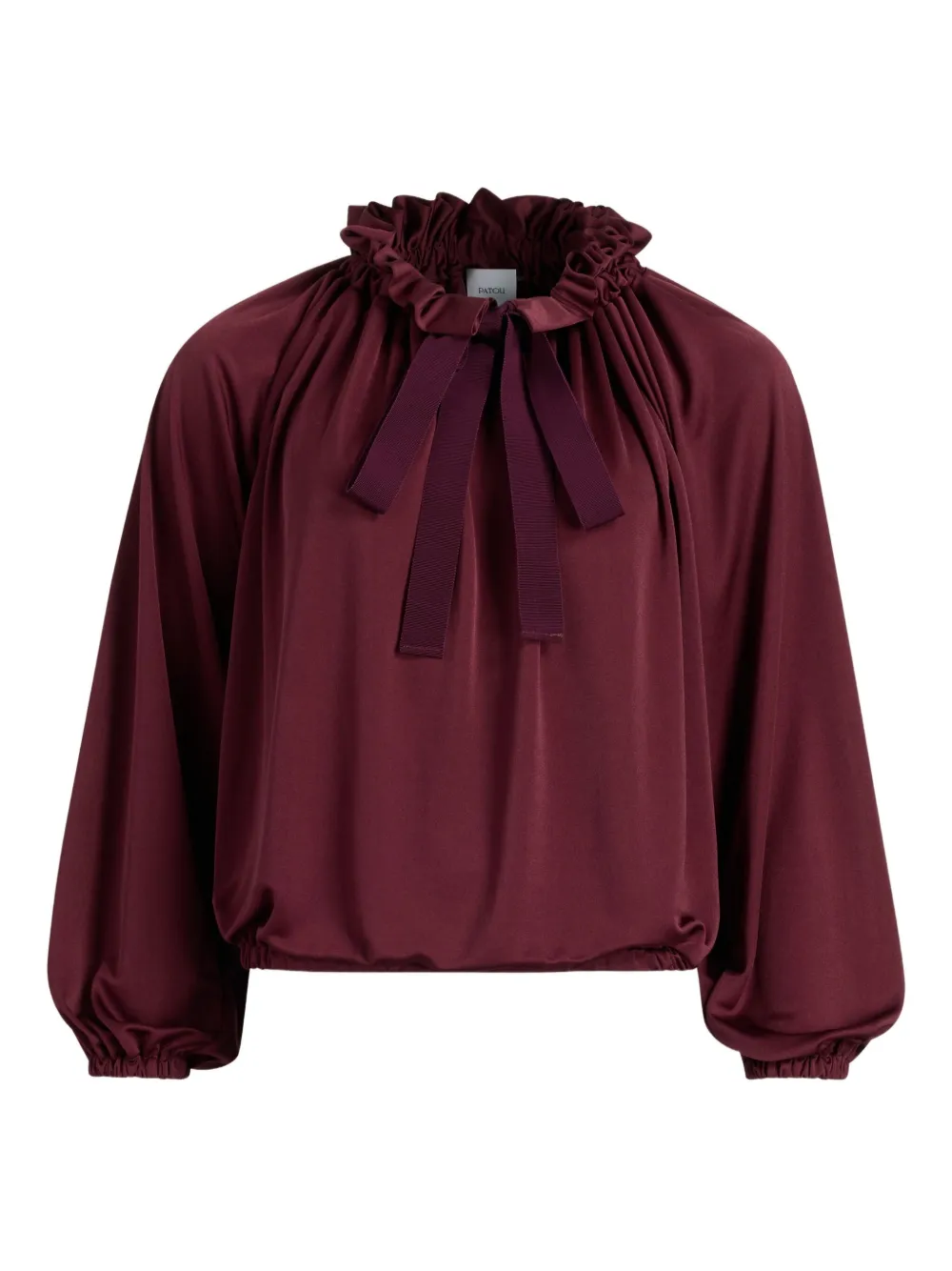 Patou Blouse met ruches Rood
