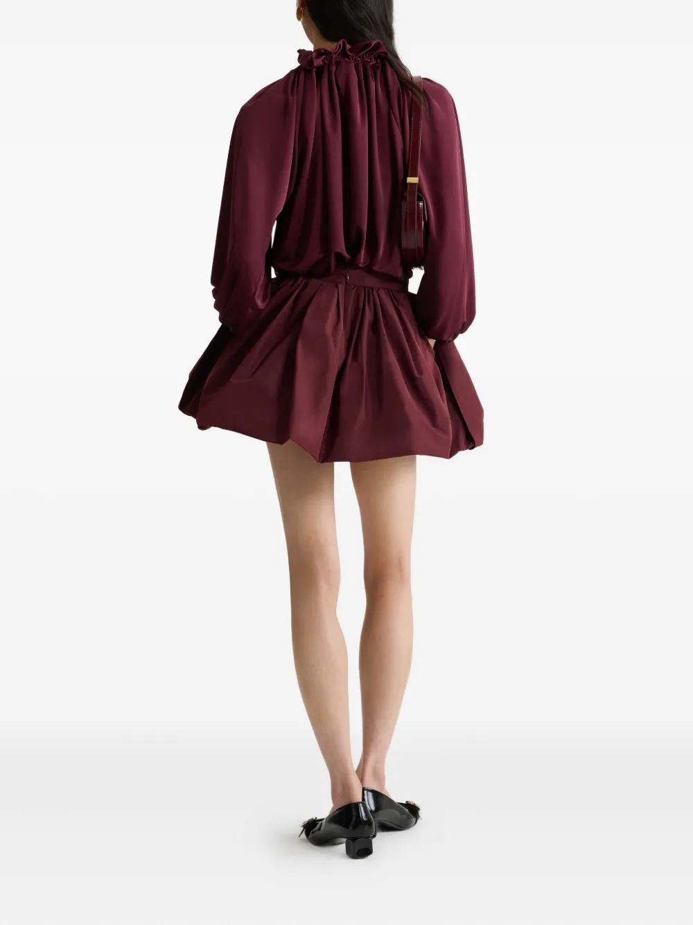 Patou Blouse met ruches Rood