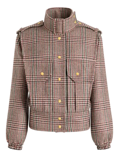 Patou plaid bomber jacket