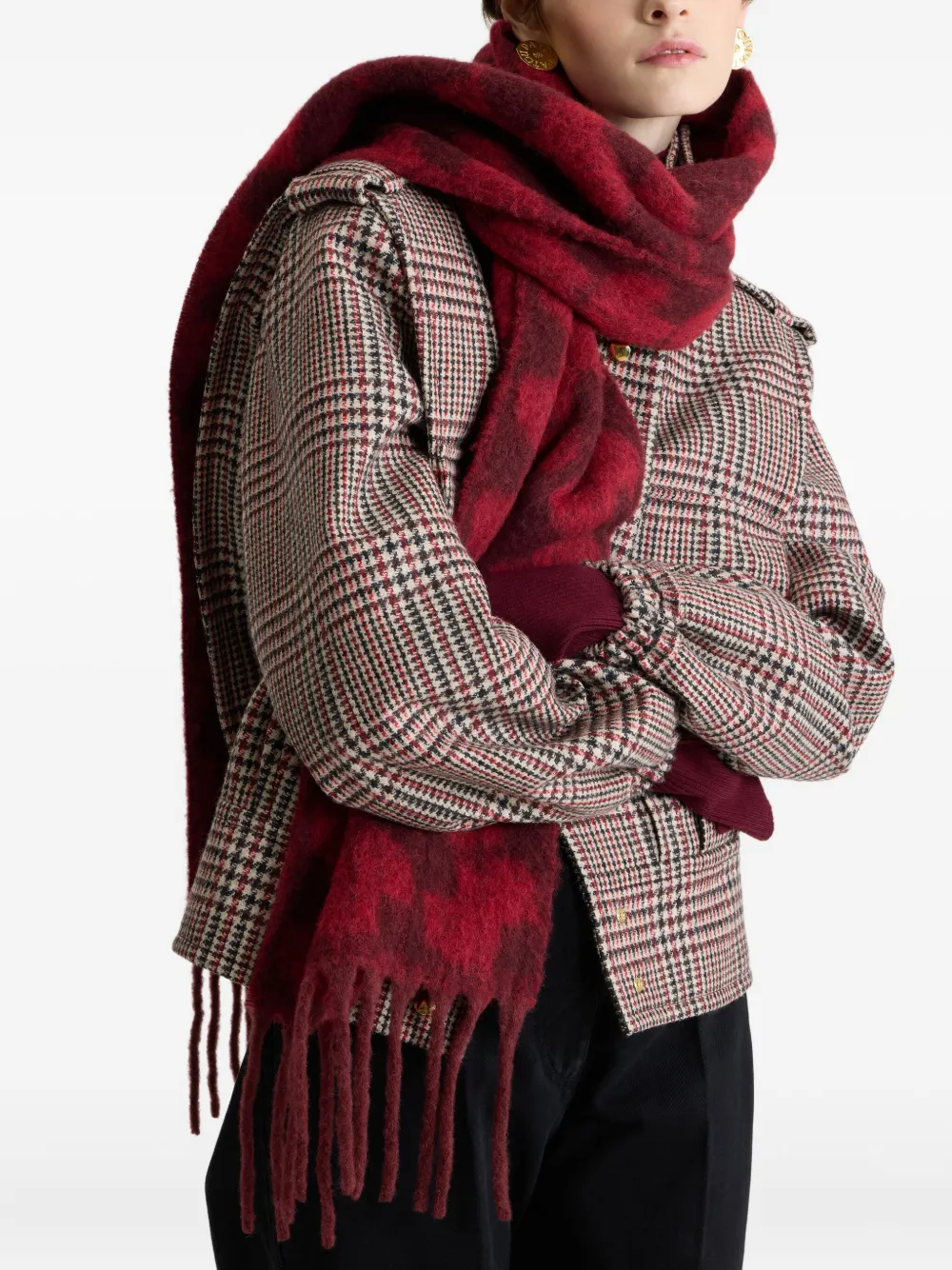 Patou monogram fringed scarf | Women | Image 2
