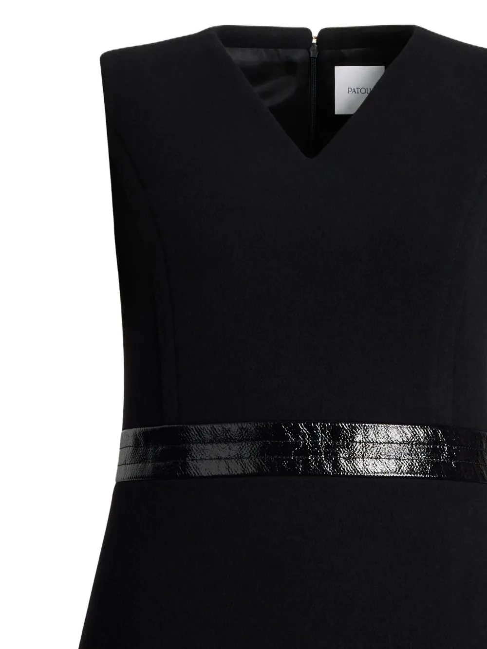 Patou Wollen mini-jurk - Zwart