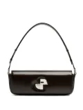 Patou Le Lock leather shoulder bag - Brown