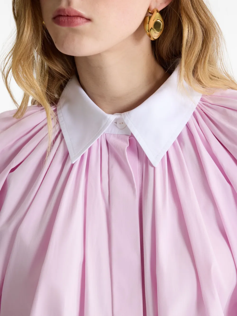 Patou Popeline blouse met lange mouwen Roze