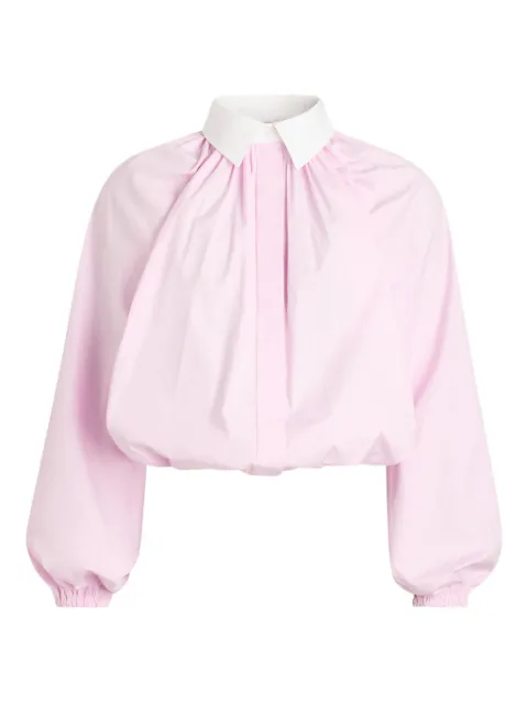 Patou long-sleeved poplin blouse
