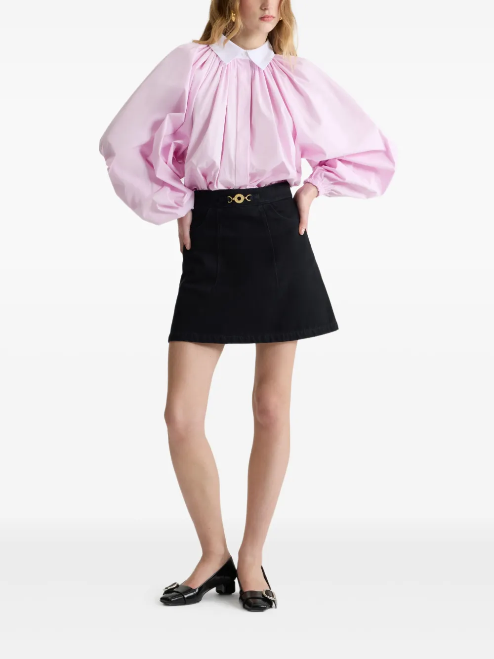 Patou Popeline blouse met lange mouwen Roze