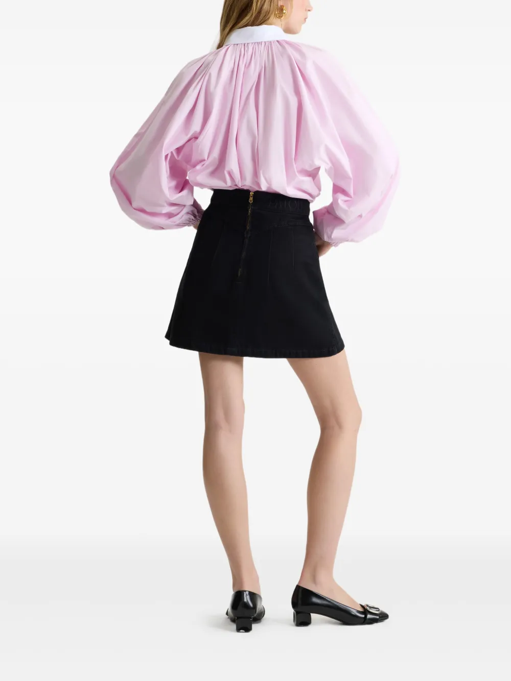 Patou Popeline blouse met lange mouwen Roze