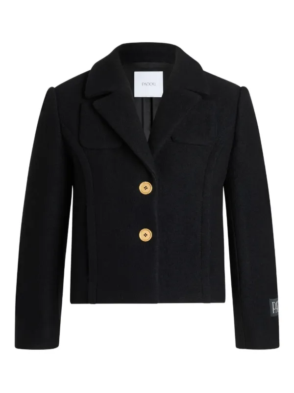 PATOU ブラック テーラードジャケット美品 PATOU ブラック テーラードジャケット美品 PATOU ブラック テーラード