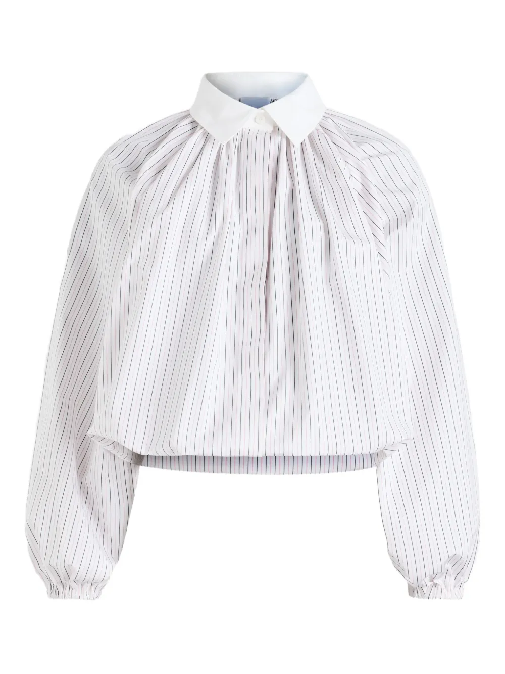 Patou Pinstripe-pattern Cotton Blouse In Multi
