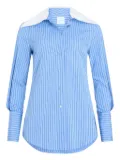 Patou wide-collar striped shirt - 5079 ICE BLUE STRIPES