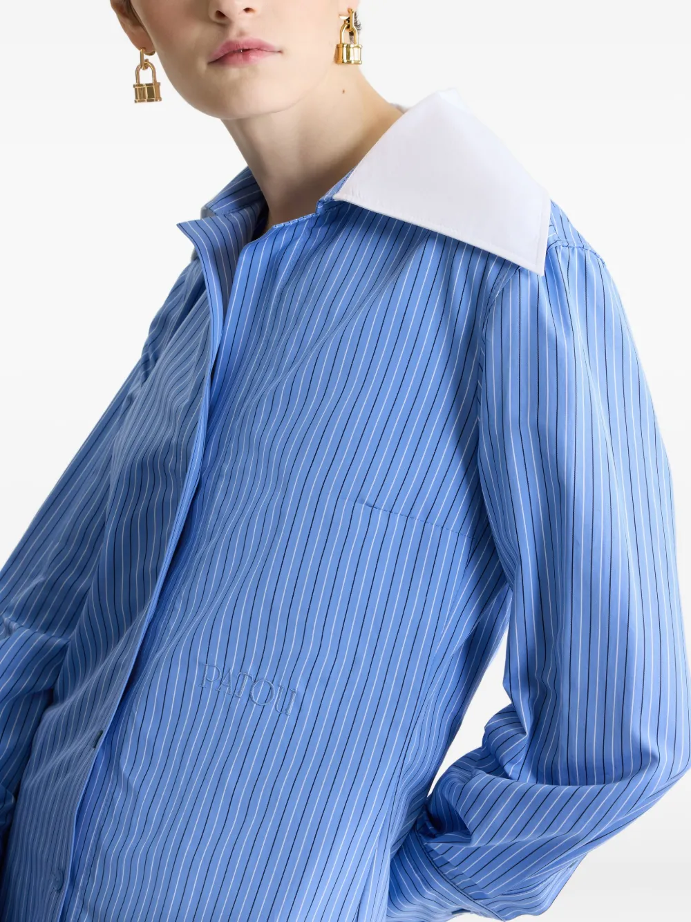 Patou Gestreepte blouse 5079 ICE BLUE STRIPES