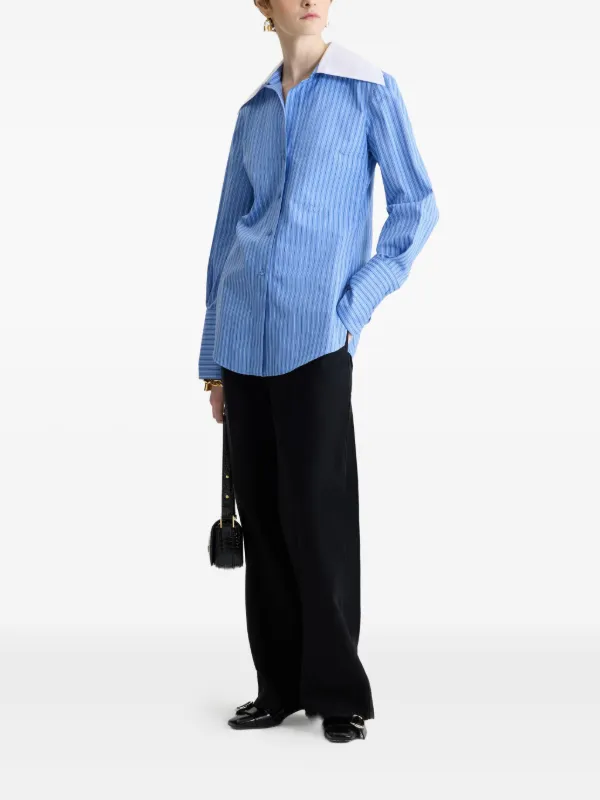 【送料&関税込】Patou Striped Cotton Shirtdress P01054448.jpg