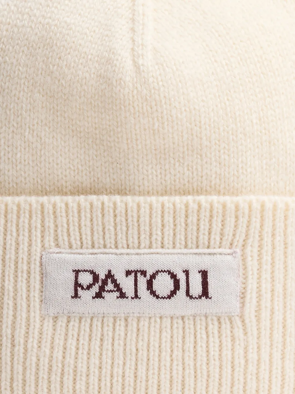 Patou Muts met logopatch Wit