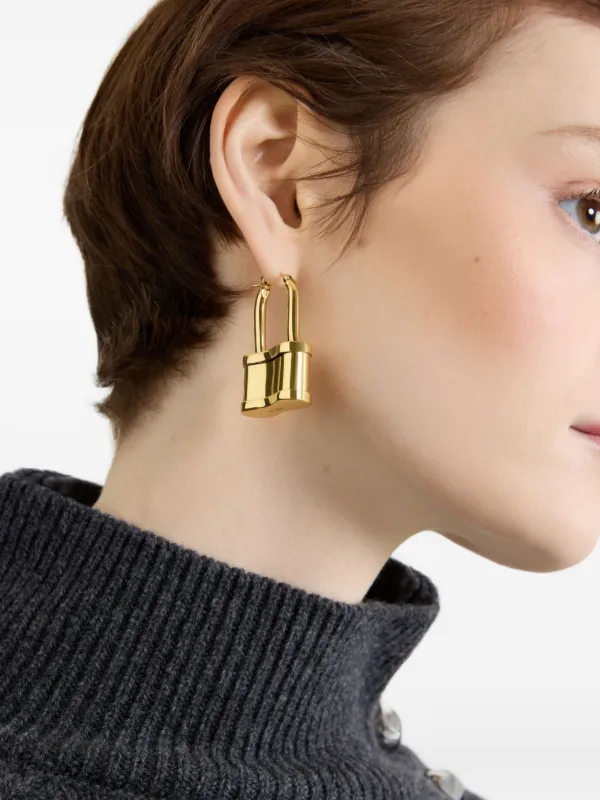 PATOU ゴールド フープピアス Patou フープピアス | ゴールドトーン | FARFETCH JP