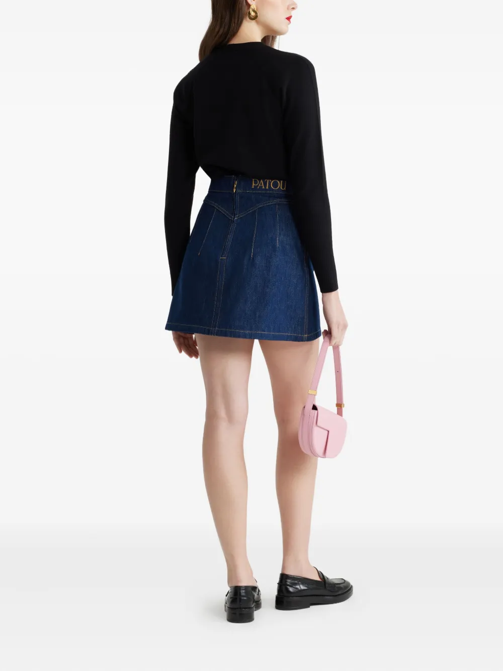 Patou Trui met geborduurd logo Zwart