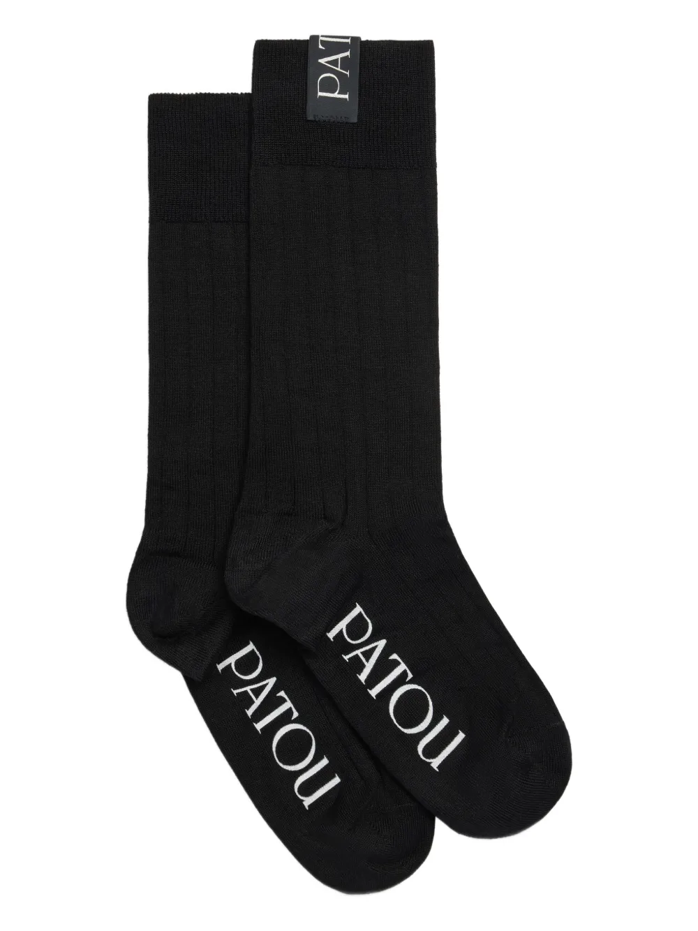 Patou ribbed socks | Black | Image 1