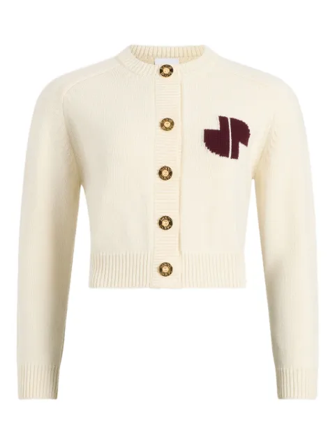 Patou intarsia button cardigan