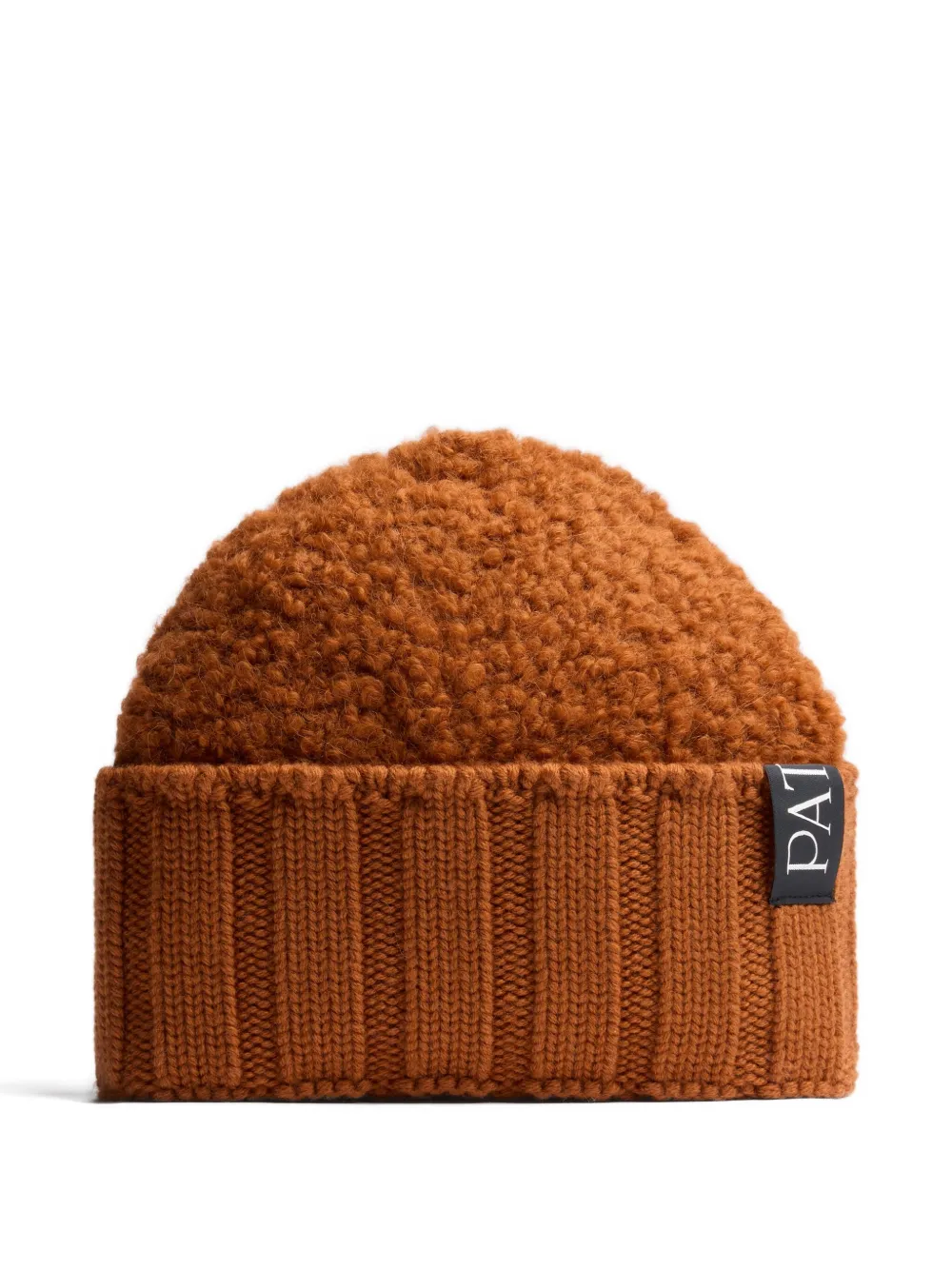 Patou Bouclé geribbelde muts Bruin