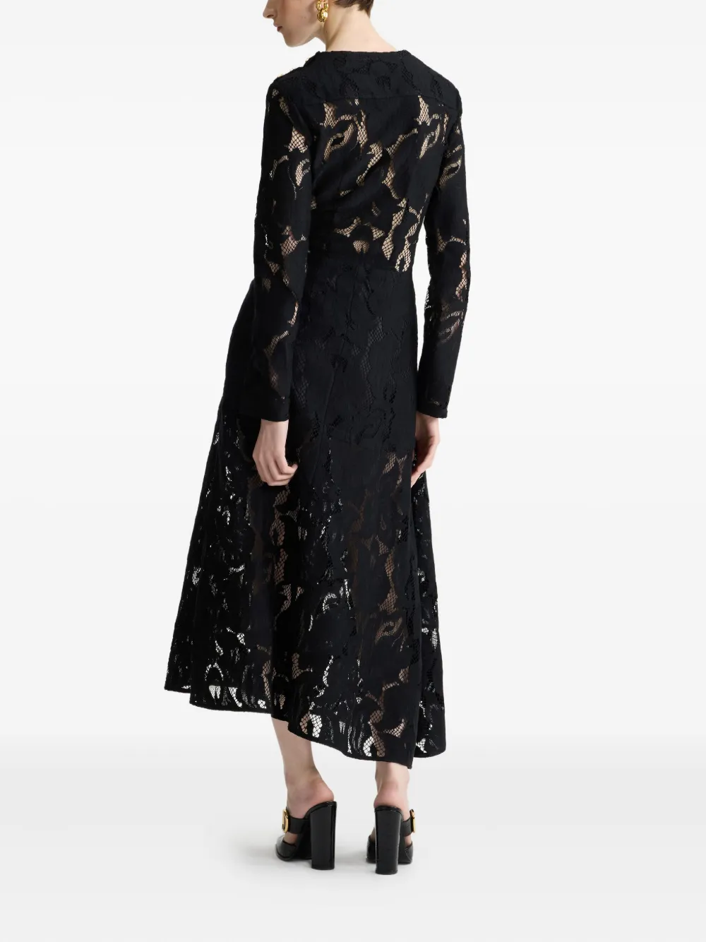 Patou Asymmetrische maxi-jurk Zwart
