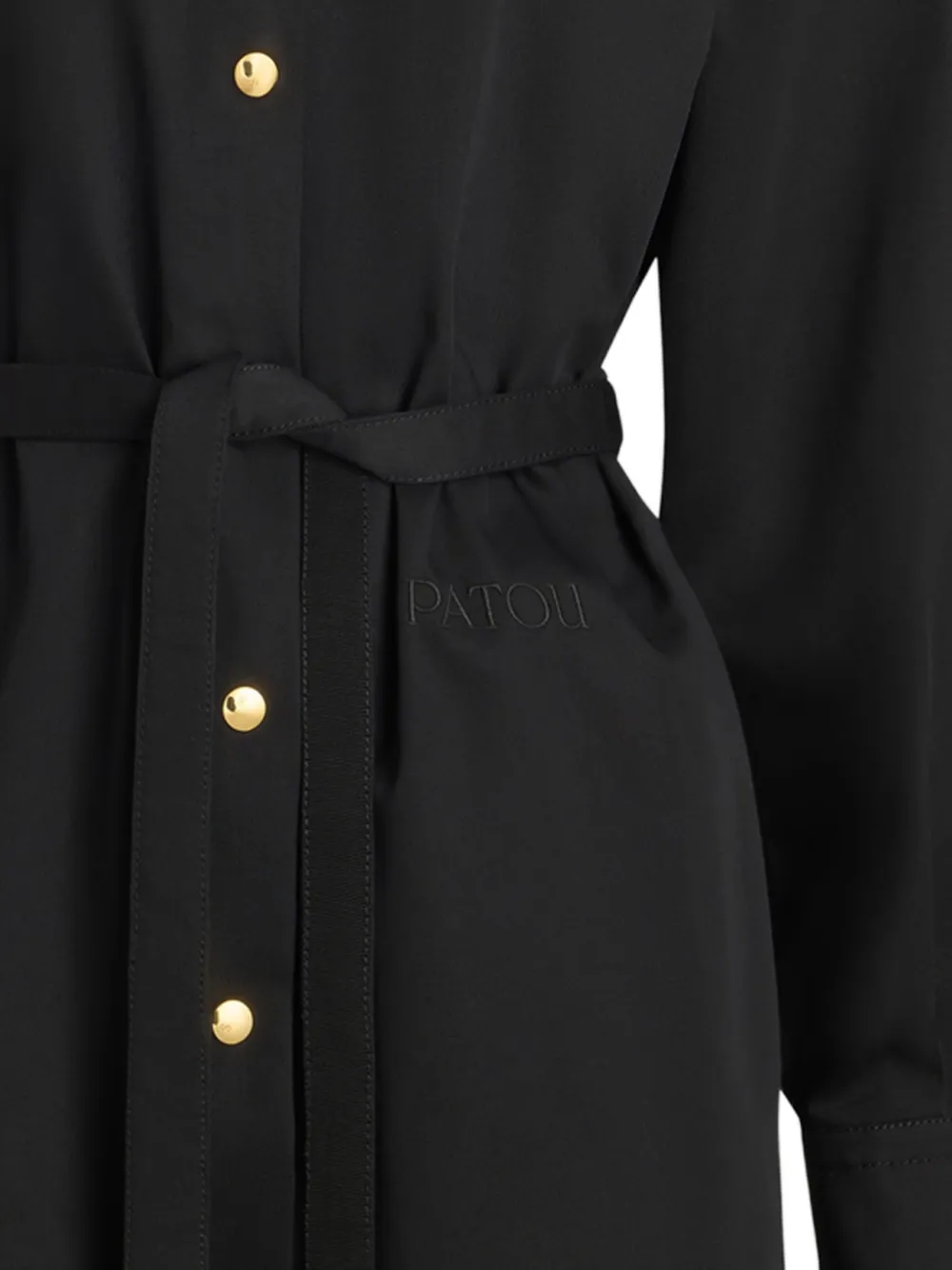Patou Blousejurk met ceintuur - Zwart