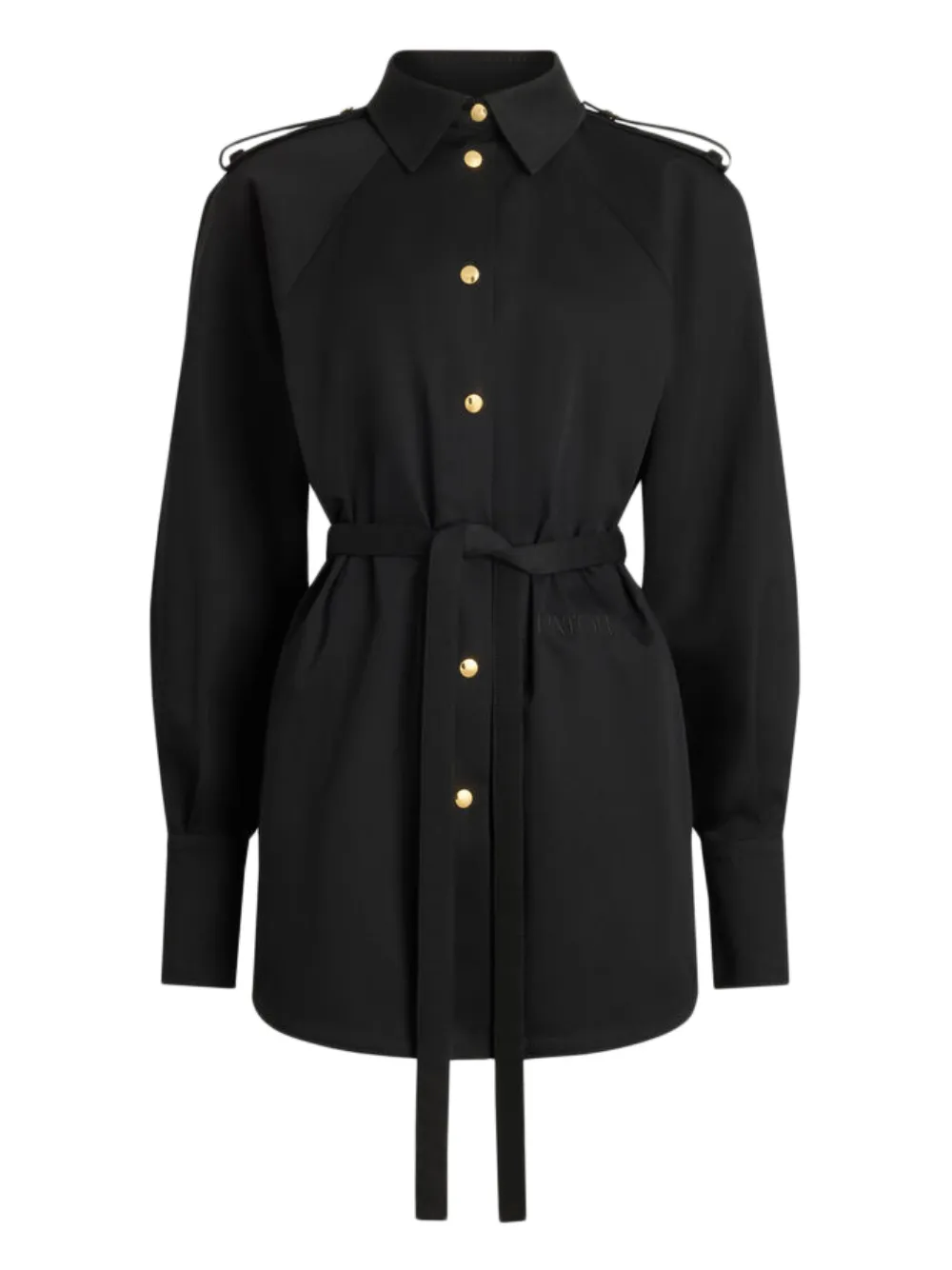 Patou Blousejurk met ceintuur Zwart