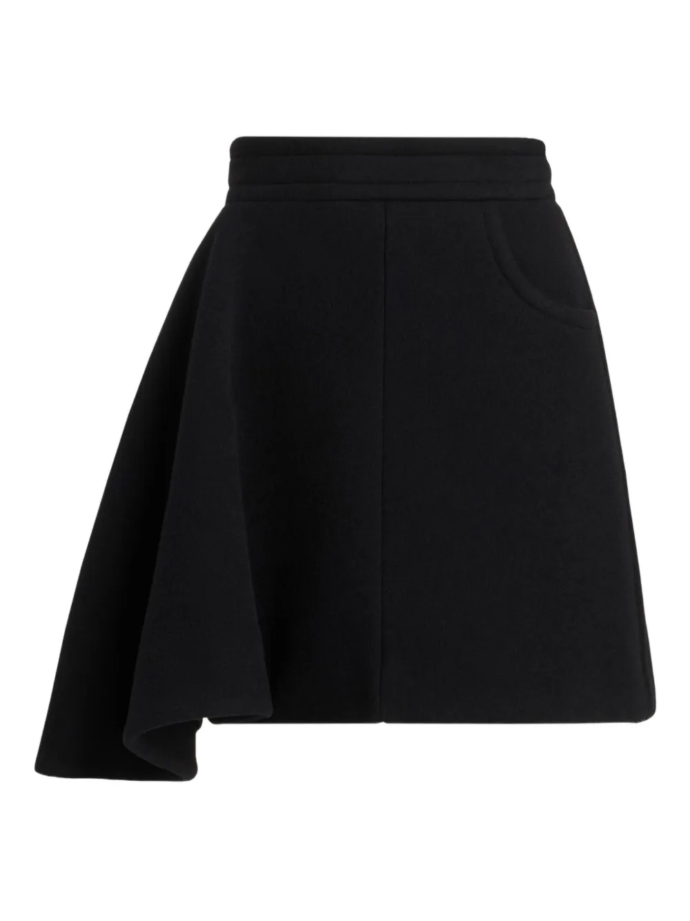 Patou Asymmetrische rok Zwart