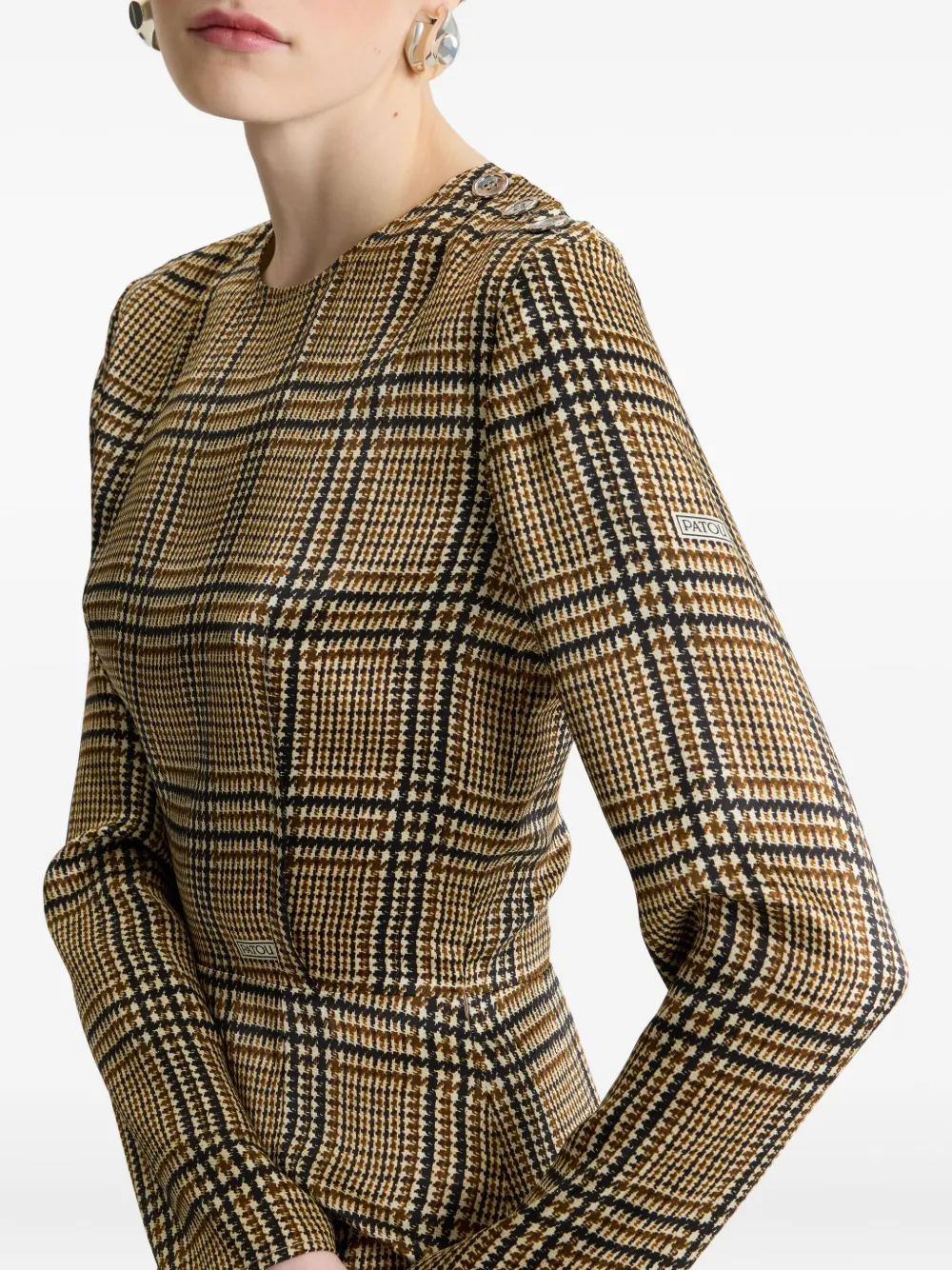 Patou Asymmetrische jurk Beige