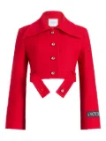 Patou belted tweed jacket - Red