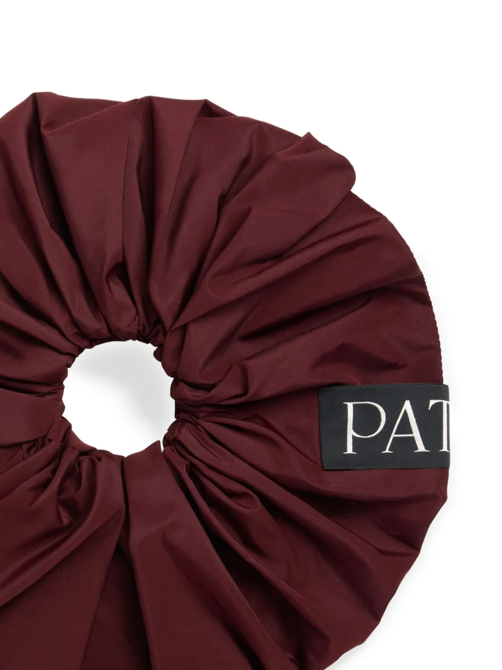 Patou Volume faille scrunchie Rood