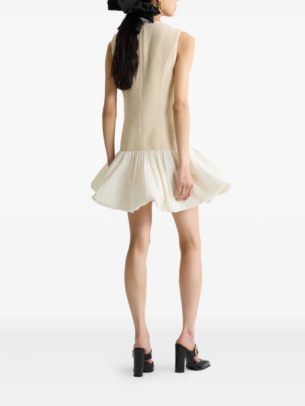 Patou Tweed ballonjurk Beige