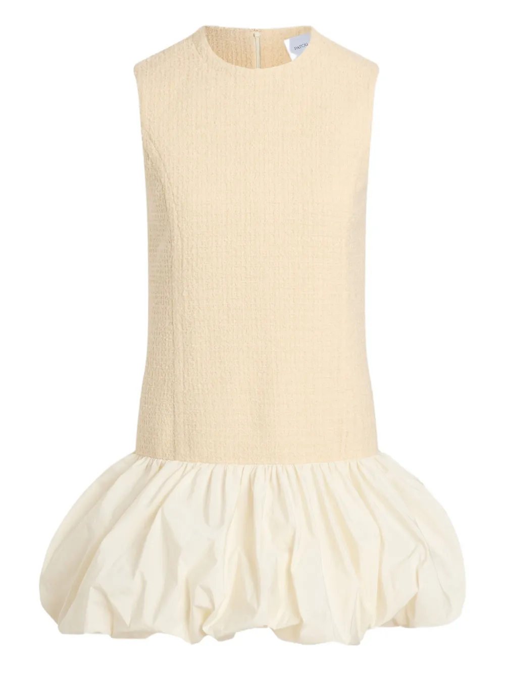 Patou Tweed ballonjurk Beige