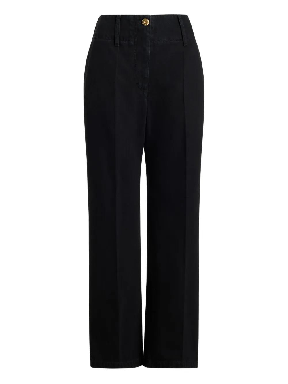 Patou Wide Waistband Denim Jeans In Black