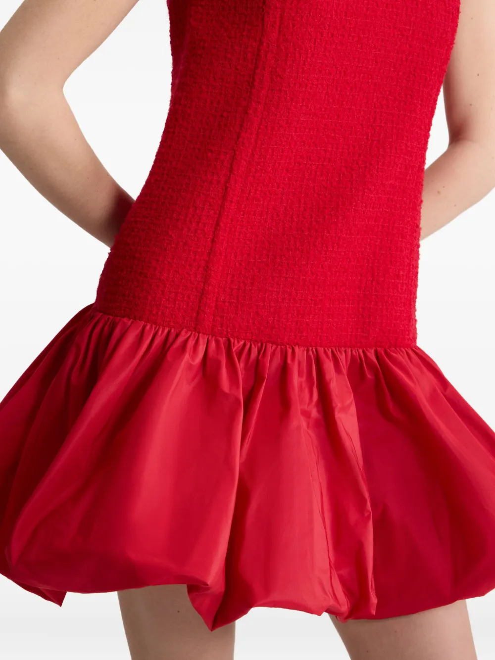 Patou Tweed ballonjurk Rood