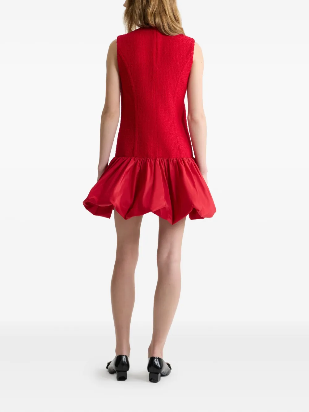 Patou Tweed ballonjurk Rood