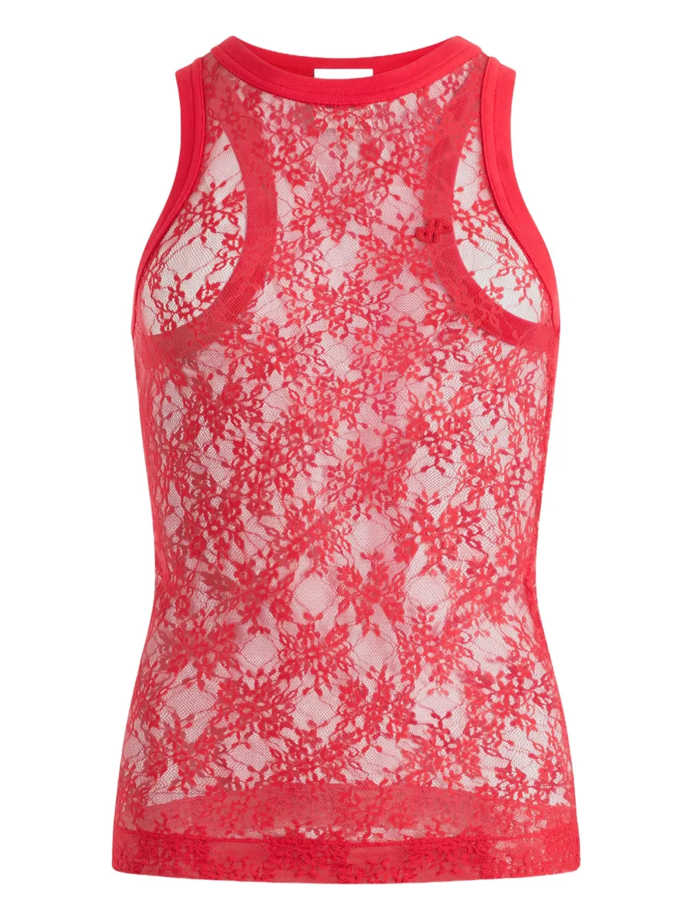 Patou Jersey tanktop met kant Rood