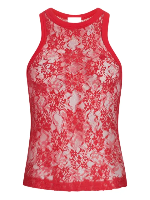 Patou lace jersey tank top