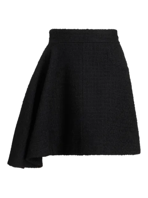 Patou asymmetric tweed skirt