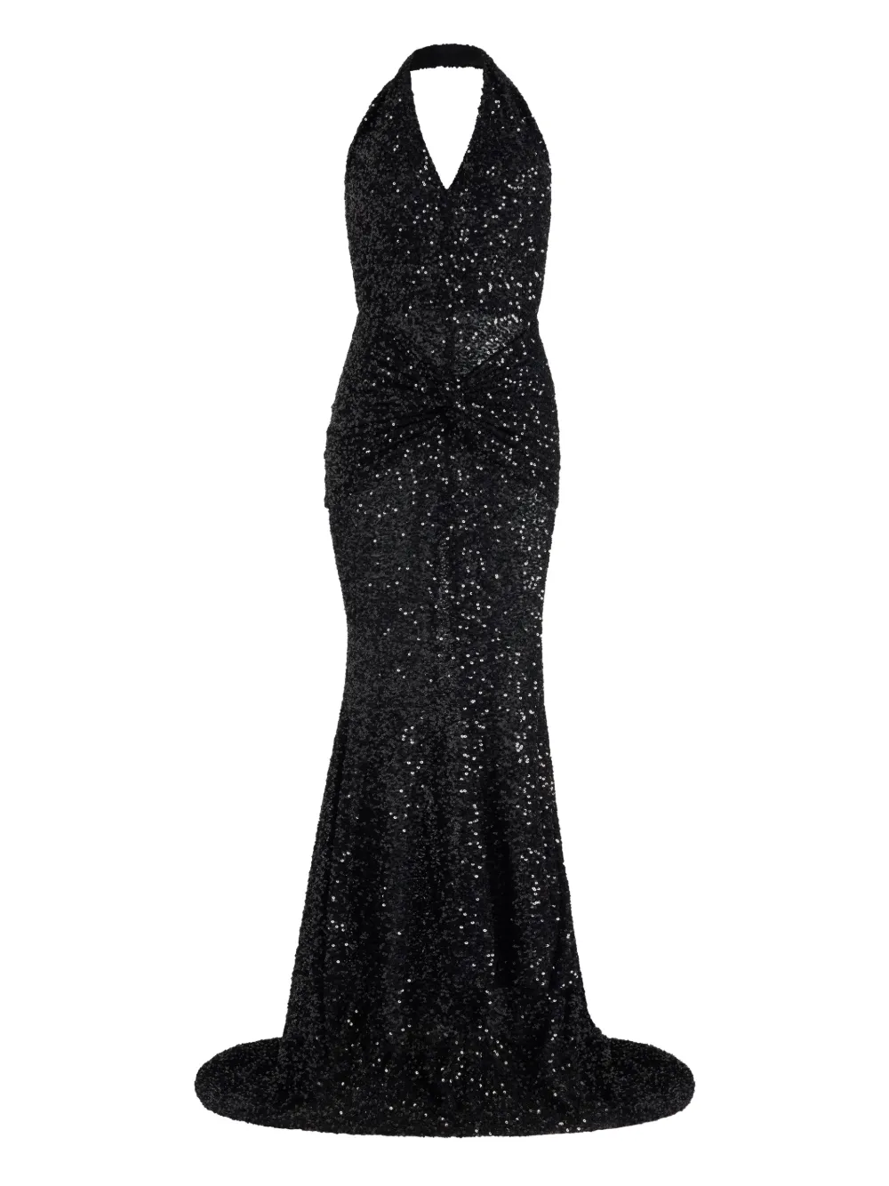 Patou sequinned halterneck maxi dress | Black | Image 1