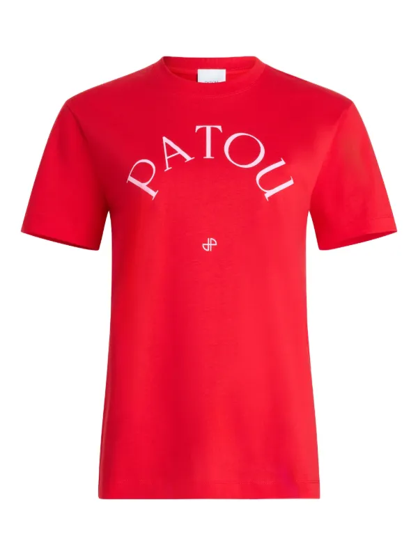 PATOU レッド Tシャツ Patou ロゴ Tシャツ | レッド | FARFETCH JP
