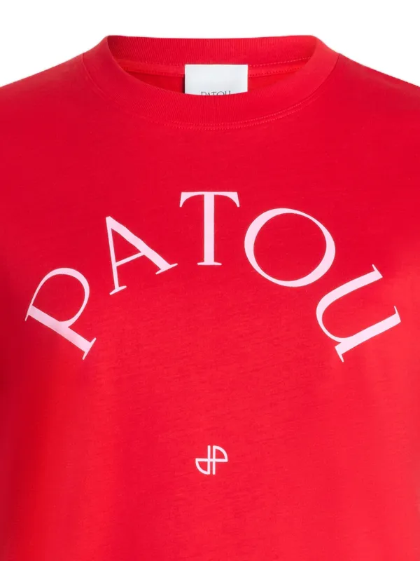 PATOU レッド Tシャツ Patou ロゴ Tシャツ | レッド | FARFETCH JP