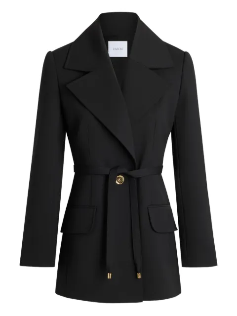Patou single-breasted belted jacket