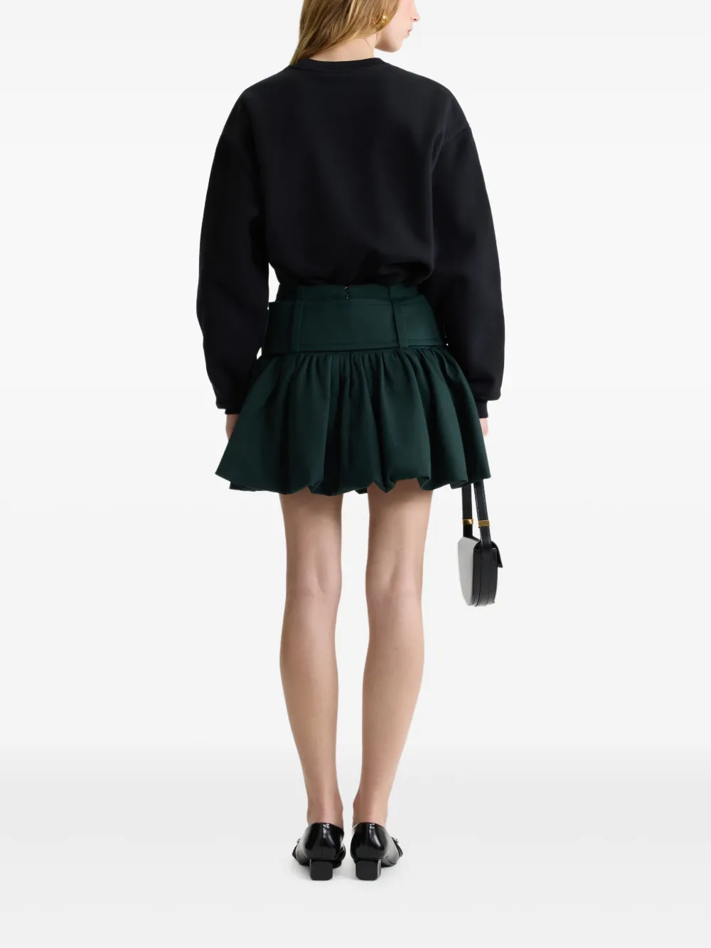 Patou Fleece sweater met logo Zwart