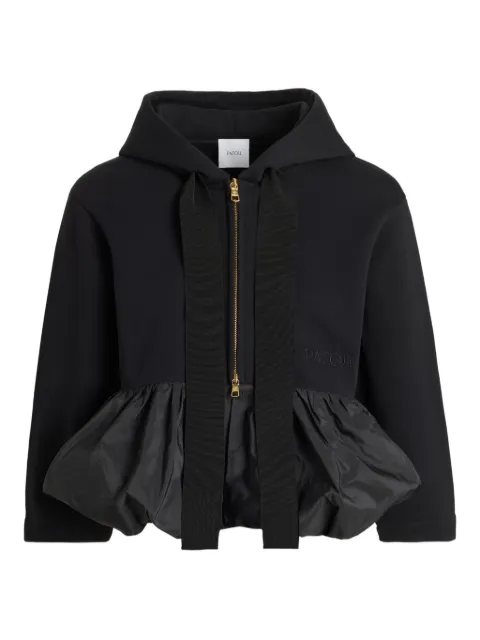 Patou Kapuzenjacke mit Rüschensaum