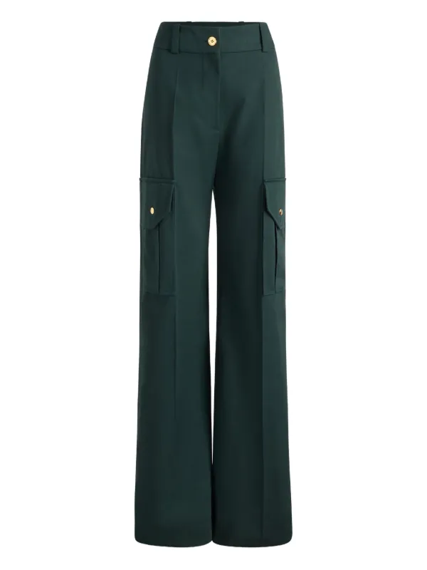 Patou Cargo Pocket Trousers in Green