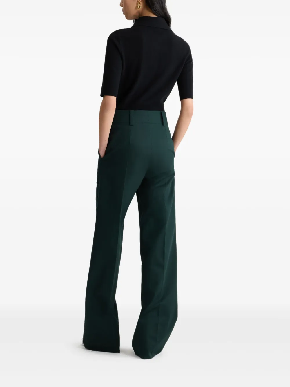 Patou Broek met cargo zak Groen