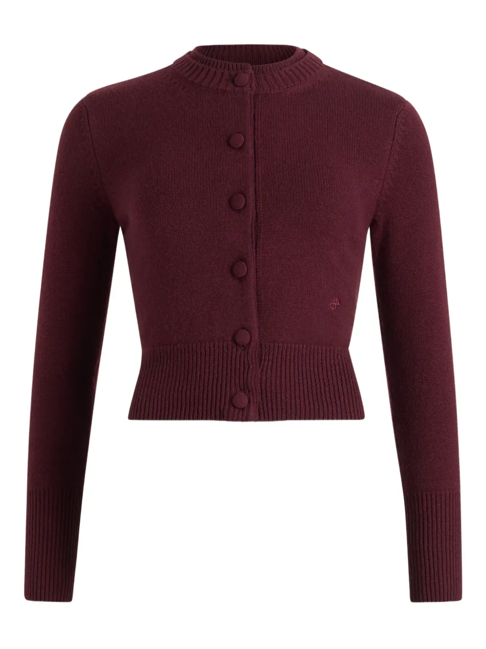 Patou Wollen vest met dubbele kraag Rood