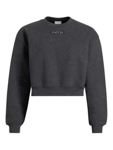 Patou logo-appliqué fleece sweatshirt