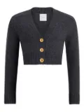 Patou elbow-patch button cardigan - Grey
