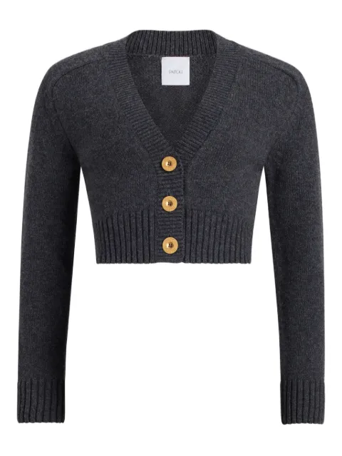 Patou elbow-patch button cardigan