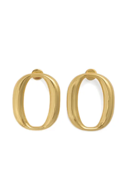 Patou oval-frame earrings