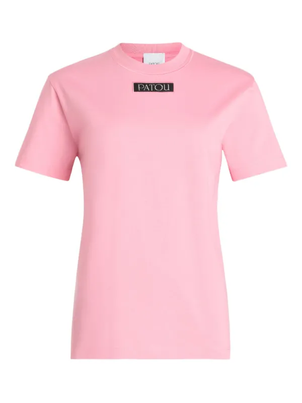 PATOU ピンク ロゴ Tシャツ Patou ロゴ Tシャツ | ピンク | FARFETCH JP